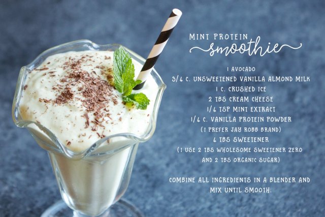 Mint Protein Smoothie Recipe - This Lunch Rox